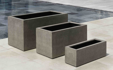 Campania International Fiber Clay Sandal Planter 592424 - S/1 Urn/Planter Campania International Riverstone